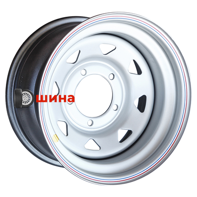 Off-Road Wheels УАЗ 8x15/5x139,7 ET-19 D110 серебристый (треуг. мелкий)